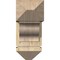 Ekena Millwork Funston Arts and Crafts Rough Sawn Bracket w/ Offset Brace, Douglas Fir, 8"W x 18"D x 18"H BKT0806X18X18FST03RDF - alternate 4